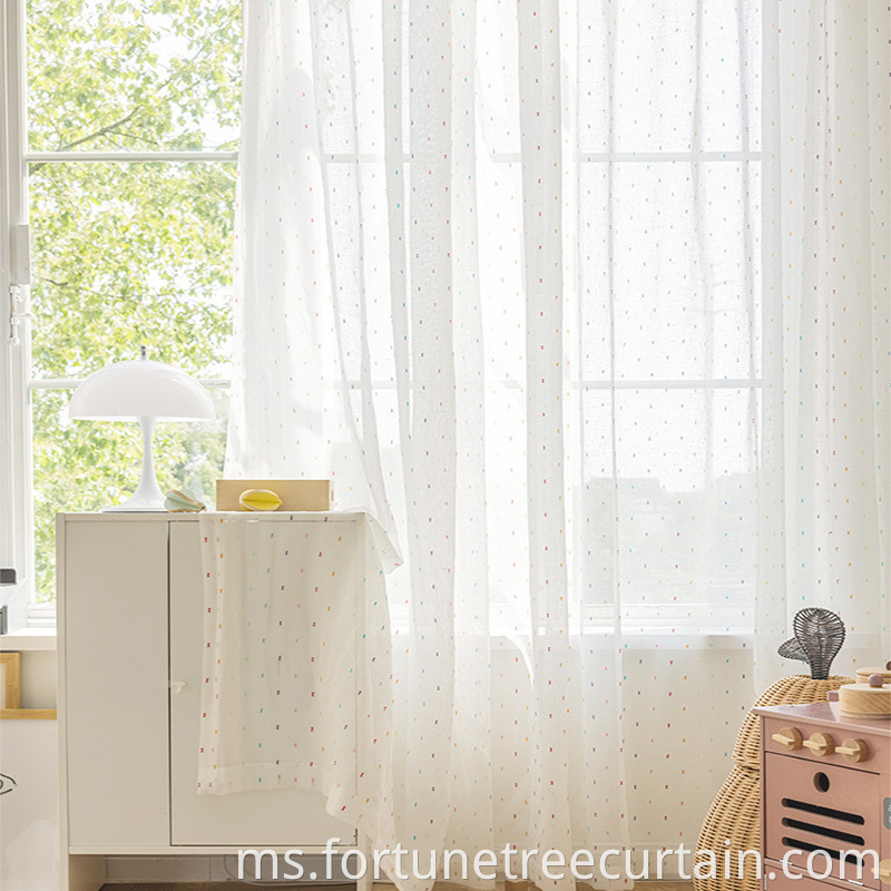 Summer light breathable Tulle Curtains